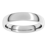 18K White Gold 4 mm Comfort-Fit European-Style Band Size 5.5
