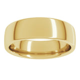 18K Yellow Gold 6 mm Comfort-Fit European-Style Band Size 5.5