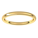 18K Yellow Gold 2 mm Comfort-Fit European-Style Band Size 6.5