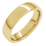 10K Yellow Gold 5 mm Comfort-Fit European-Style Band Size 8.5