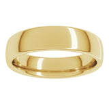 14K Yellow Gold 5 mm Comfort-Fit European-Style Band Size 8.5