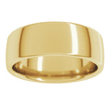 10K Yellow Gold 7 mm Comfort-Fit European-Style Band Size 8.5
