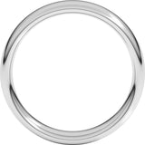 Platinum 5 mm Comfort-Fit European-Style Band Size 8.5