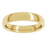10K Yellow Gold 4 mm Comfort-Fit European-Style Band Size 8