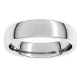 10K White Gold 5 mm Comfort-Fit European-Style Band Size 9.5
