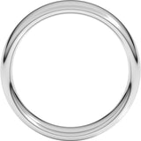 14K White Gold 6 mm Comfort-Fit European-Style Band Size 9.5