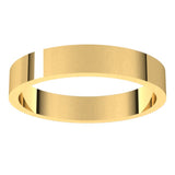 18K Yellow Gold 3.5 mm Flat Band Size 5.5