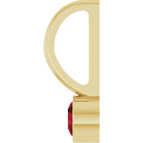 14K Yellow Gold Natural Mozambique Garnet Pendant/Charm