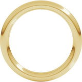 14K Yellow Gold 2.5 mm Comfort-Fit Full Round Band Size 7.5