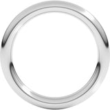 Sterling Silver 2.5 mm Comfort-Fit Full Round Band Size 7.5