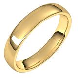 14K Yellow Gold 4.5 mm Comfort-Fit European-Style Band Size 12