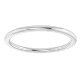 14K White Gold 1.5 mm Comfort-Fit European-Style Band Size 10