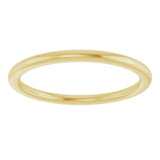 14K Yellow Gold 1.5 mm Comfort-Fit European-Style Band Size 5.5