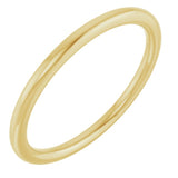 10K Yellow Gold 1.5 mm Comfort-Fit European-Style Band Size 5