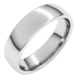 10K White Gold 5.5 mm Comfort-Fit European-Style Band Size 7
