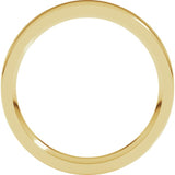 18K Yellow Gold 3.5 mm Comfort-Fit Flat Band Size 9