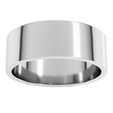 14K White Gold 7 mm Flat Band Size 13.5