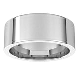 Sterling Silver 8 mm Comfort-Fit Flat Band Size 12