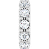 14K White Gold 1/3 CTW Natural Diamond Spacer Charm/Pendant