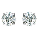 Sterling Silver 1/2 CTW Lab-Grown Diamond Scroll Setting® Stud Earrings