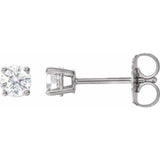 Sterling Silver 1/3 CTW Lab-Grown White Diamond Earrings