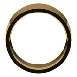 14K Yellow Gold 11 mm Lightweight Comfort-Fit Flat Band Size 9