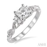 1/6 Ctw Diamond Semi-Mount Engagement Ring in 14K White Gold