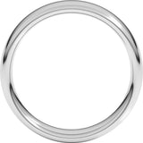 10K White Gold 5.5 mm Comfort-Fit European-Style Band Size 10