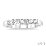 3/8 ctw Princess Cut Diamond Wedding Band in 14K White Gold
