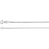 Sterling Silver 1.3 mm Diamond-Cut Box 18" Chain