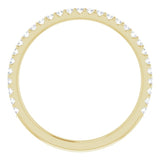 14K Yellow 1/4 CTW Natural Diamond Anniversary Band