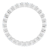 14K White 3/4 CTW Natural Diamond Eternity Band Size 4