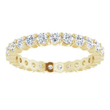 14K Yellow 3/4 CTW Natural Diamond Eternity Band Size 4
