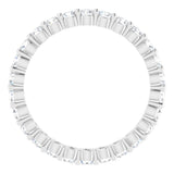14K White 3/4 CTW Natural Diamond Eternity Band Size 4.5
