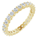 14K Yellow 7/8 CTW Natural Diamond Eternity Band Size 5.5