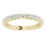 14K Yellow 7/8 CTW Natural Diamond Eternity Band Size 5.5
