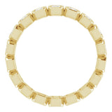 14K Yellow 9/10 CTW Natural Diamond Eternity Band Size 7