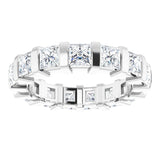 Platinum 2 1/2 CTW Natural Diamond Eternity Band Size 7