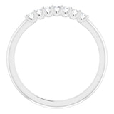 Platinum 1/6 CTW Natural Diamond Anniversary Band