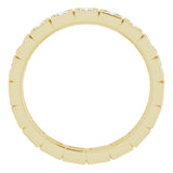 14K Yellow 5/8 CTW Natural Diamond Eternity Band Size 5
