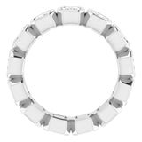 Platinum 2 CTW Natural Diamond Eternity Band Size 5