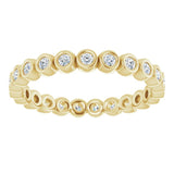 14K Yellow 1/3 CTW Natural Diamond Eternity Band Size 6