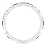 Platinum 1 1/3 CTW Natural Diamond Eternity Band Size 6