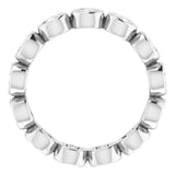 Platinum 1 1/3 CTW Natural Diamond Eternity Band Size 6
