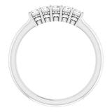 14K White 1/4 CTW Natural Diamond Anniversary Band