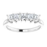 Platinum 3/4 CTW Natural Diamond Anniversary Band
