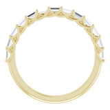 14K Yellow 3/8 CTW Natural Diamond Anniversary Band