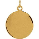 14K Yellow 15 mm St. Christopher Medal