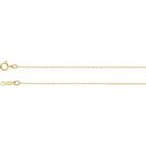 14K Yellow .75 mm Rope 20" Chain