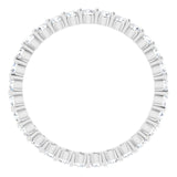 Platinum 5/8 CTW Natural Diamond Eternity Band Size 5.5